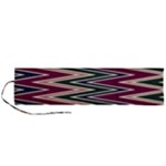 Pattern Zigzag Stripe Design Roll Up Canvas Pencil Holder (L)