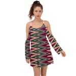 Pattern Zigzag Stripe Design Boho Dress