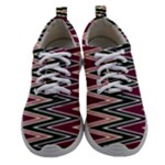 Pattern Zigzag Stripe Design Women Athletic Shoes