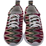 Pattern Zigzag Stripe Design Kids Athletic Shoes