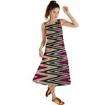 Pattern Zigzag Stripe Design Summer Maxi Dress