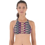 Pattern Zigzag Stripe Design Perfectly Cut Out Bikini Top