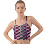 Pattern Zigzag Stripe Design Mini Tank Bikini Top