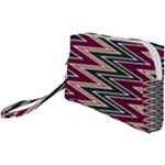 Pattern Zigzag Stripe Design Wristlet Pouch Bag (Small)