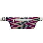 Pattern Zigzag Stripe Design Active Waist Bag