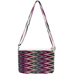 Pattern Zigzag Stripe Design Double Gusset Crossbody Bag