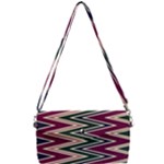 Pattern Zigzag Stripe Design Removable Strap Clutch Bag