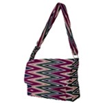 Pattern Zigzag Stripe Design Full Print Messenger Bag (M)