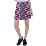 Pattern Zigzag Stripe Design Tennis Skirt