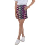 Pattern Zigzag Stripe Design Kids  Tennis Skirt