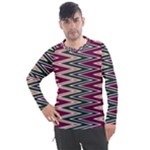 Pattern Zigzag Stripe Design Men s Pique Long Sleeve T-Shirt