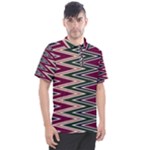 Pattern Zigzag Stripe Design Men s Polo T-Shirt