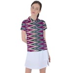 Pattern Zigzag Stripe Design Women s Polo T-Shirt