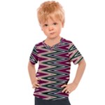 Pattern Zigzag Stripe Design Kids  Sports T-Shirt