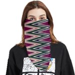 Pattern Zigzag Stripe Design Face Covering Bandana (Triangle)