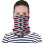 Pattern Zigzag Stripe Design Face Seamless Bandana (Adult)