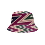 Pattern Zigzag Stripe Design Inside Out Bucket Hat (Kids)