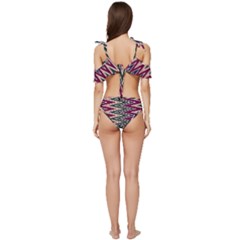 Ruffle Edge Tie Up Bikini Set	 