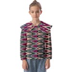 Pattern Zigzag Stripe Design Kids  Peter Pan Collar Blouse