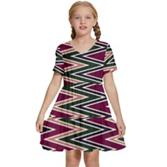 Kids  Short Sleeve Tiered Mini Dress 