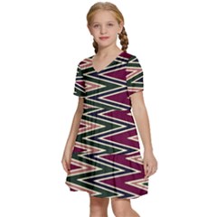 Kids  Short Sleeve Tiered Mini Dress 