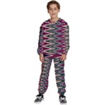 Pattern Zigzag Stripe Design Kids  Sweatshirt set