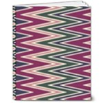 Pattern Zigzag Stripe Design 8  x 10  Hardcover Notebook