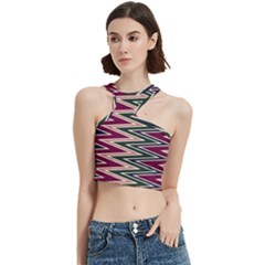 Pattern Zigzag Stripe Design Cut Out Top from ArtsNow.com