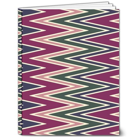 Pattern Zigzag Stripe Design 7  x 9  Softcover Notebook from ArtsNow.com