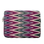 Pattern Zigzag Stripe Design 14  Vertical Laptop Sleeve Case With Pocket