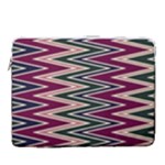 Pattern Zigzag Stripe Design 15  Vertical Laptop Sleeve Case With Pocket