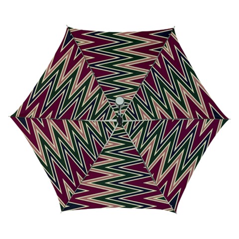 Pattern Zigzag Stripe Design Automatic Folding Umbrella with Case (Small) from ArtsNow.com