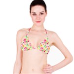 Leaves Pattern Seamless Texture Classic Bikini Top