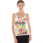 Leaves Pattern Seamless Texture Women s Basic Tank Top