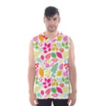 Leaves Pattern Seamless Texture Men s Basketball Tank Top