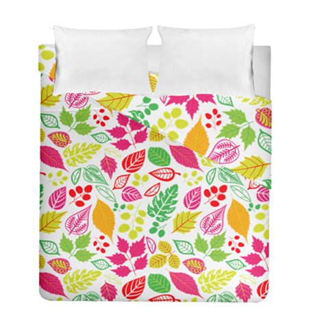 Leaves Pattern Seamless Texture Duvet Cover Double Side (Full/ Double Size) from ArtsNow.com