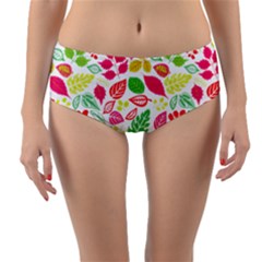 Reversible Mid-Waist Bikini Bottoms 