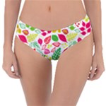 Leaves Pattern Seamless Texture Reversible Classic Bikini Bottoms