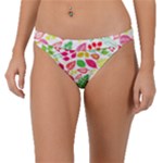 Leaves Pattern Seamless Texture Band Bikini Bottoms