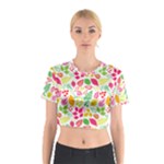 Leaves Pattern Seamless Texture Cotton Crop Top