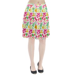 Leaves Pattern Seamless Texture Pleated Skirt from ArtsNow.com