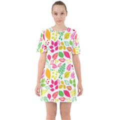 Sixties Short Sleeve Mini Dress 