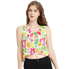 V-Neck Cropped Tank Top 