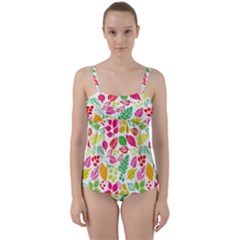 Twist Front Tankini Set 