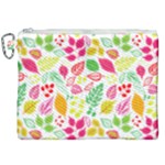 Leaves Pattern Seamless Texture Canvas Cosmetic Bag (XXL)