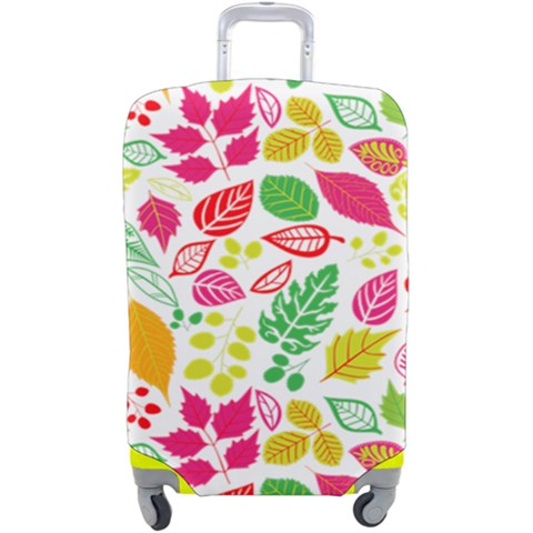 Leaves Pattern Seamless Texture Luggage Cover (Large) from ArtsNow.com