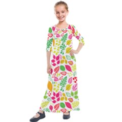 Kids  Quarter Sleeve Maxi Dress 