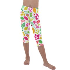 Kids  Lightweight Velour Capri Leggings  