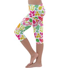 Kids  Lightweight Velour Capri Leggings  