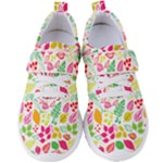 Leaves Pattern Seamless Texture Women s Velcro Strap Shoes